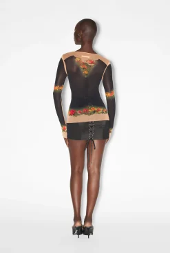The Beige “Fleurs Petit Grand” Top