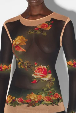 The Beige “Fleurs Petit Grand” Top