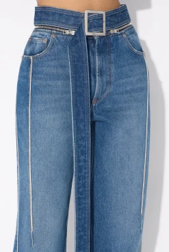 The Belted Denim Jeans