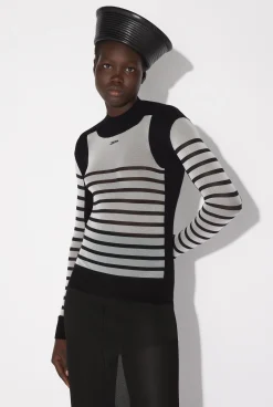 The Bi-Material Marinière Sweater