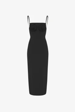 The Black Conical Bra Cup Dress
