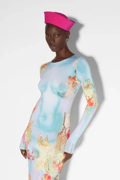 The Blue Body Flower Dress