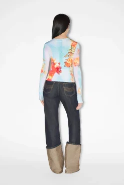 The Blue Body Flower Top