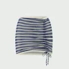 The Blue “Crackling” Sailor Mini Skirt