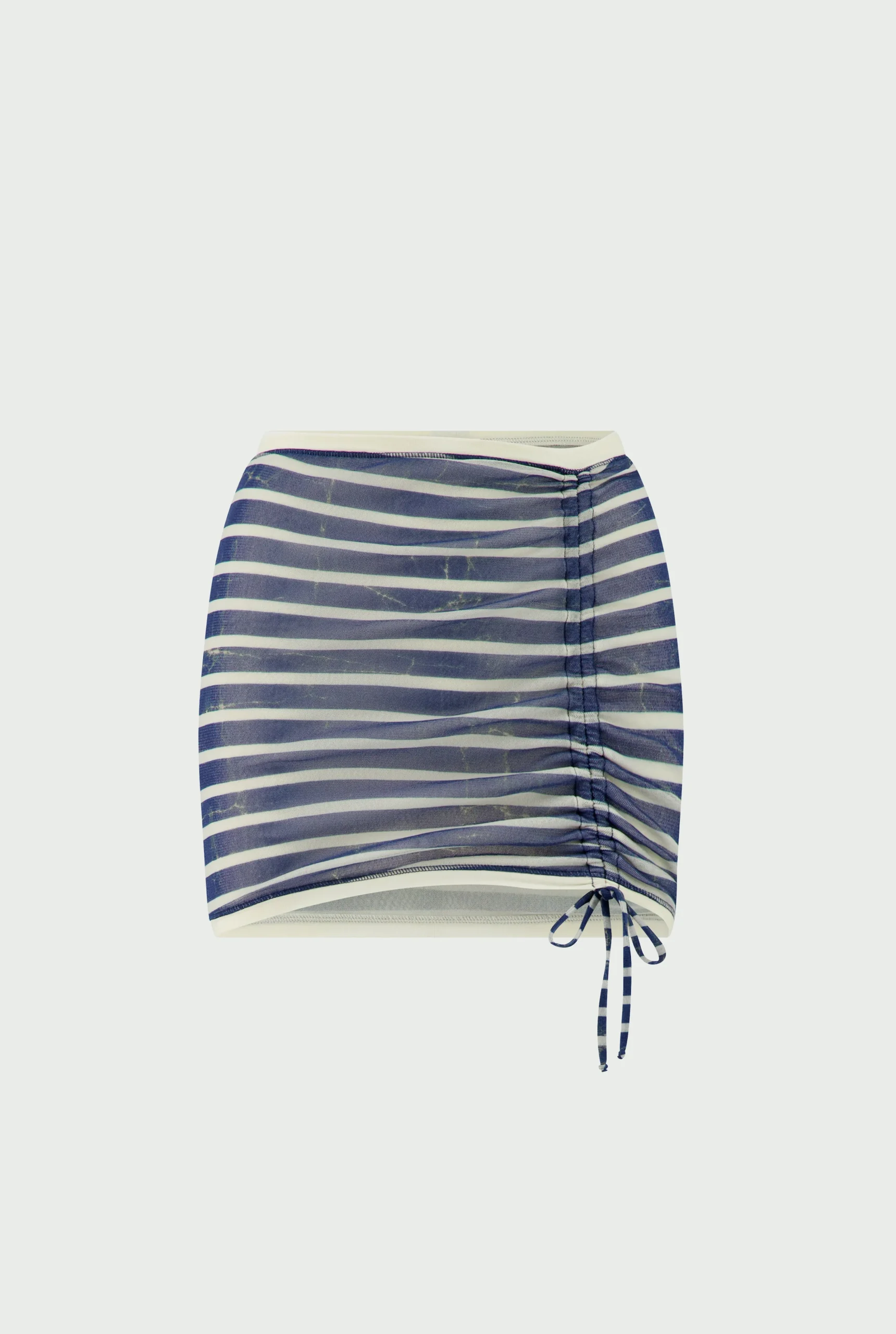 The Blue “Crackling” Sailor Mini Skirt