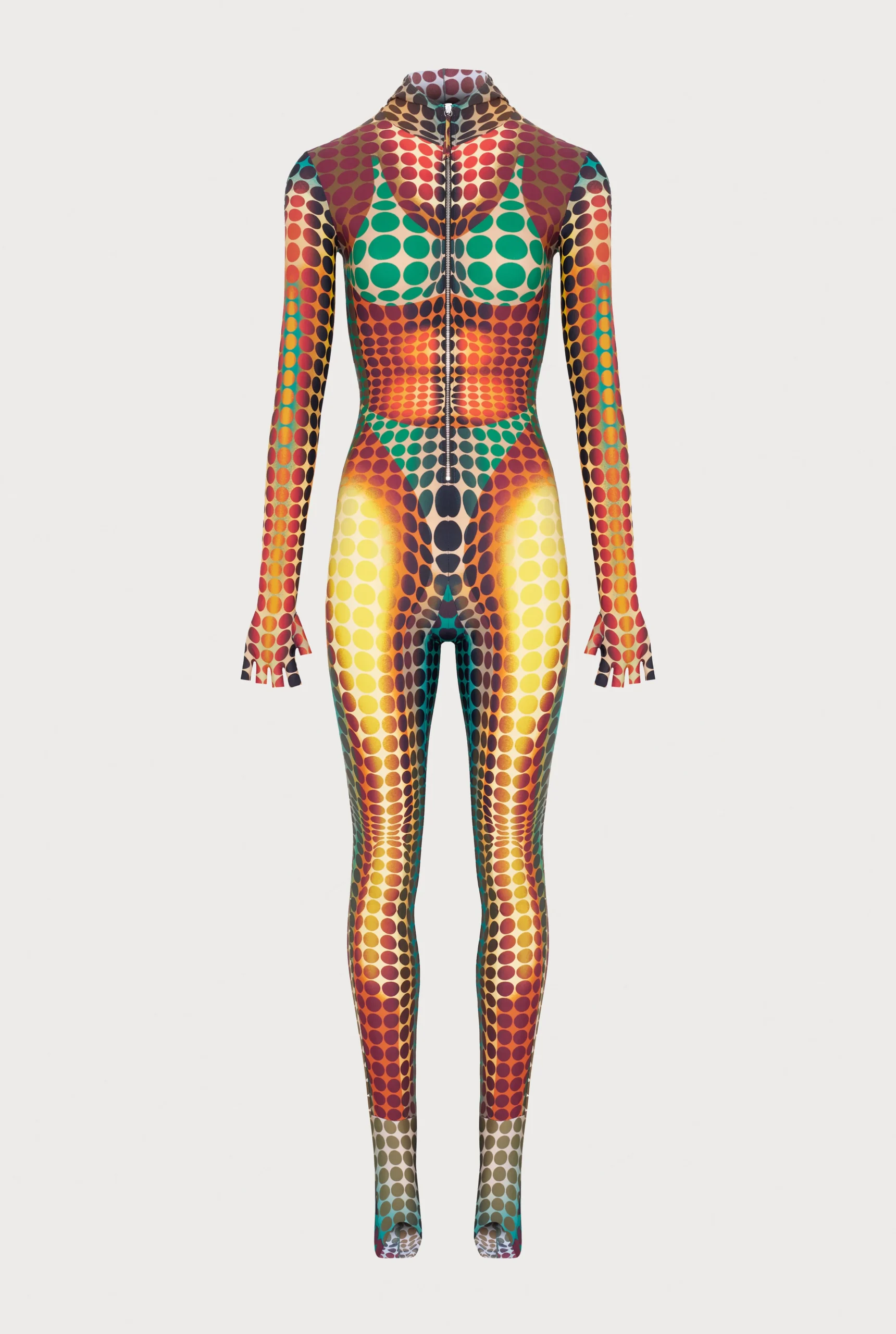 The Brown dots print Jumpsuit
