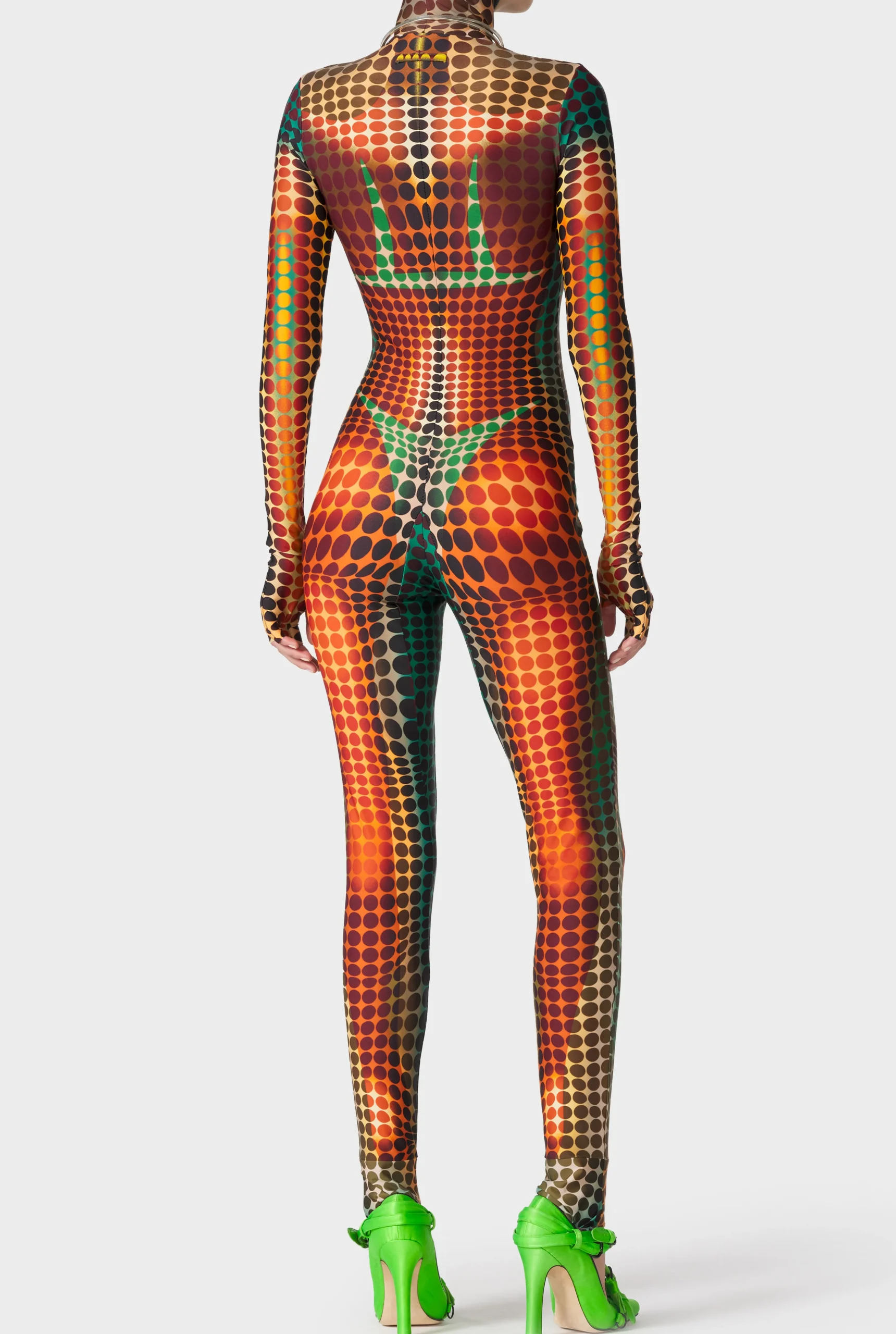 The Brown dots print Jumpsuit