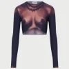 The Ebony Body Tattoo Crop Top