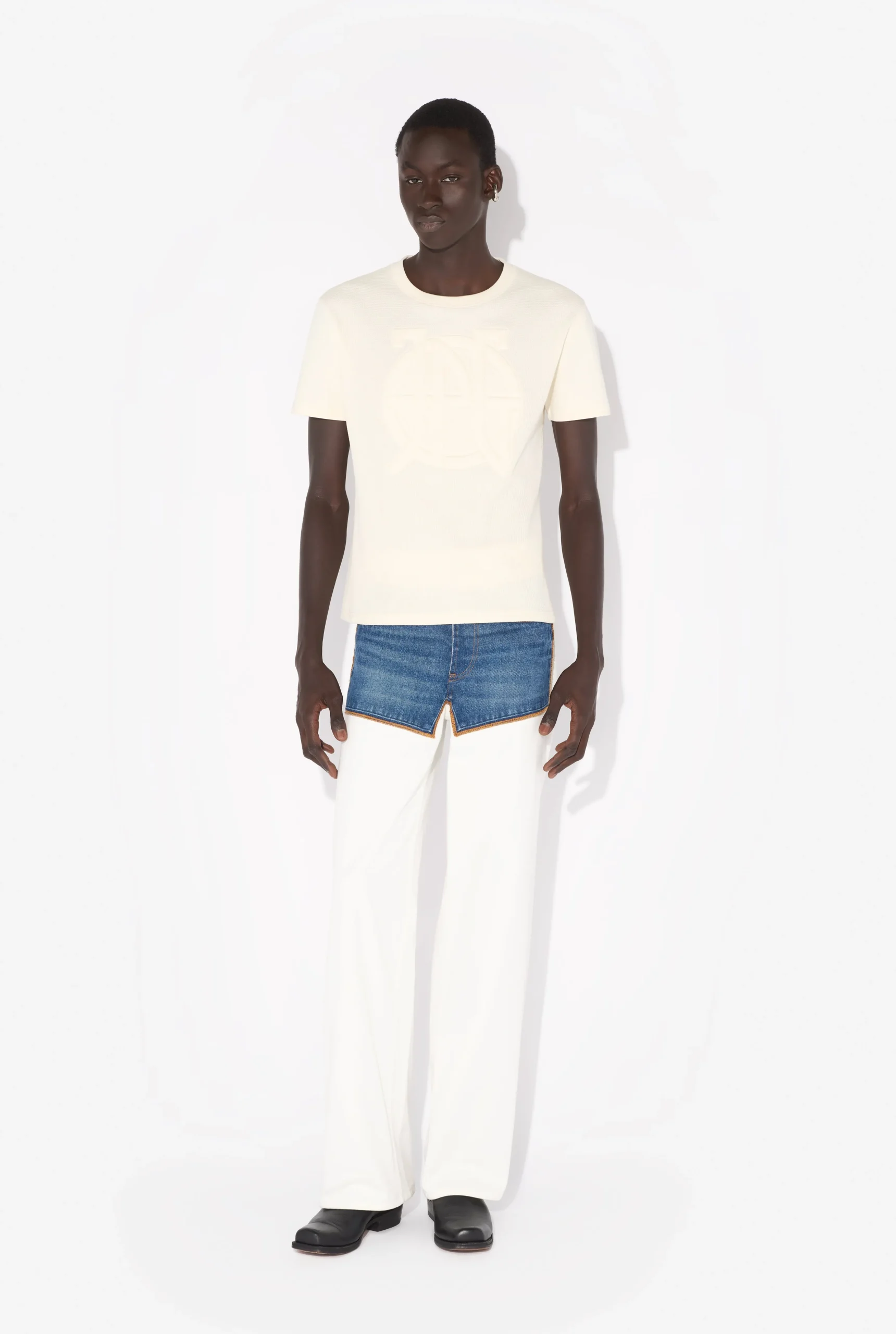 The Ecru Oversized JPG T-Shirt