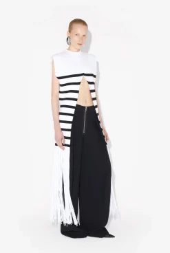 The Fringed Marinière Top