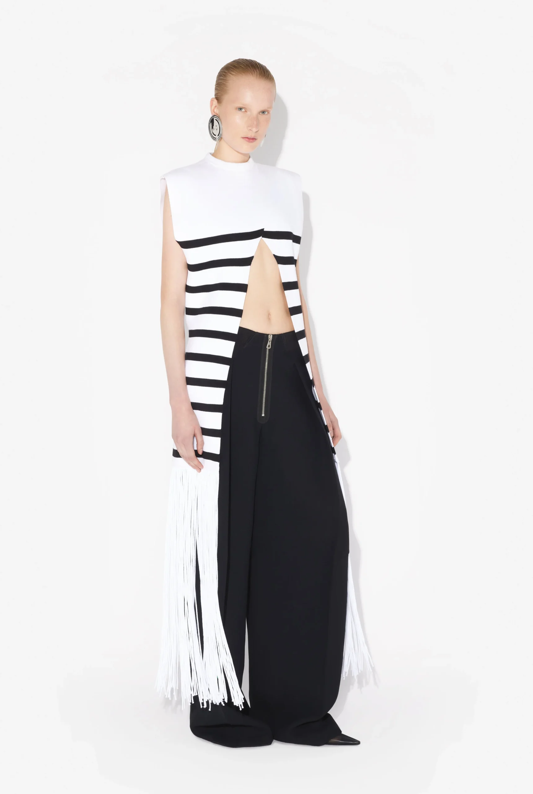The Fringed Marinière Top