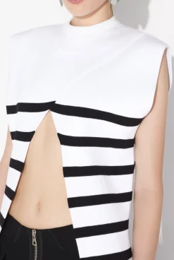 The Fringed Marinière Top