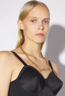 The Gold-Tone Gaultier Safety Pin Necklace