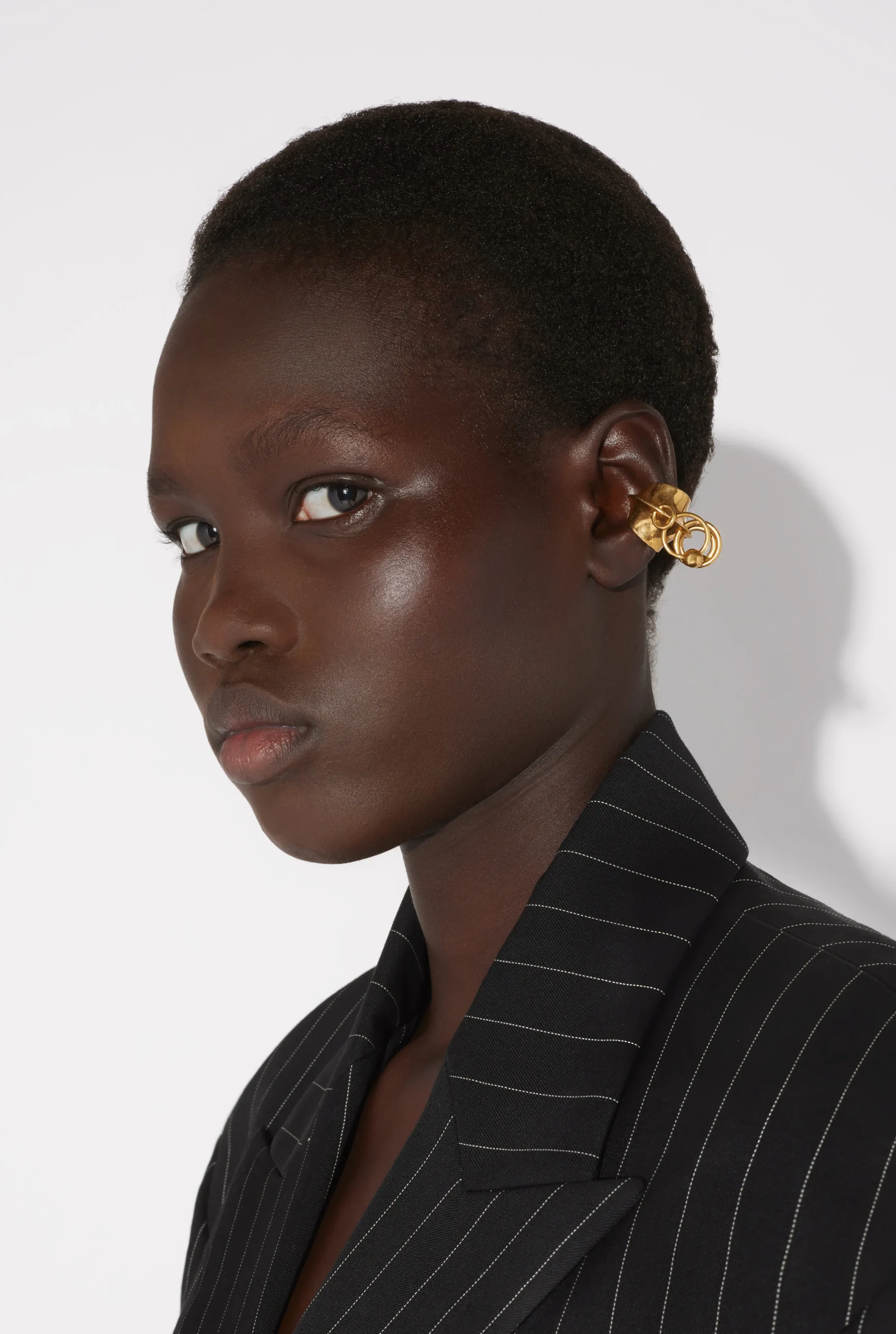 The Gold-Toned Multi-Piercing Ear Cuff