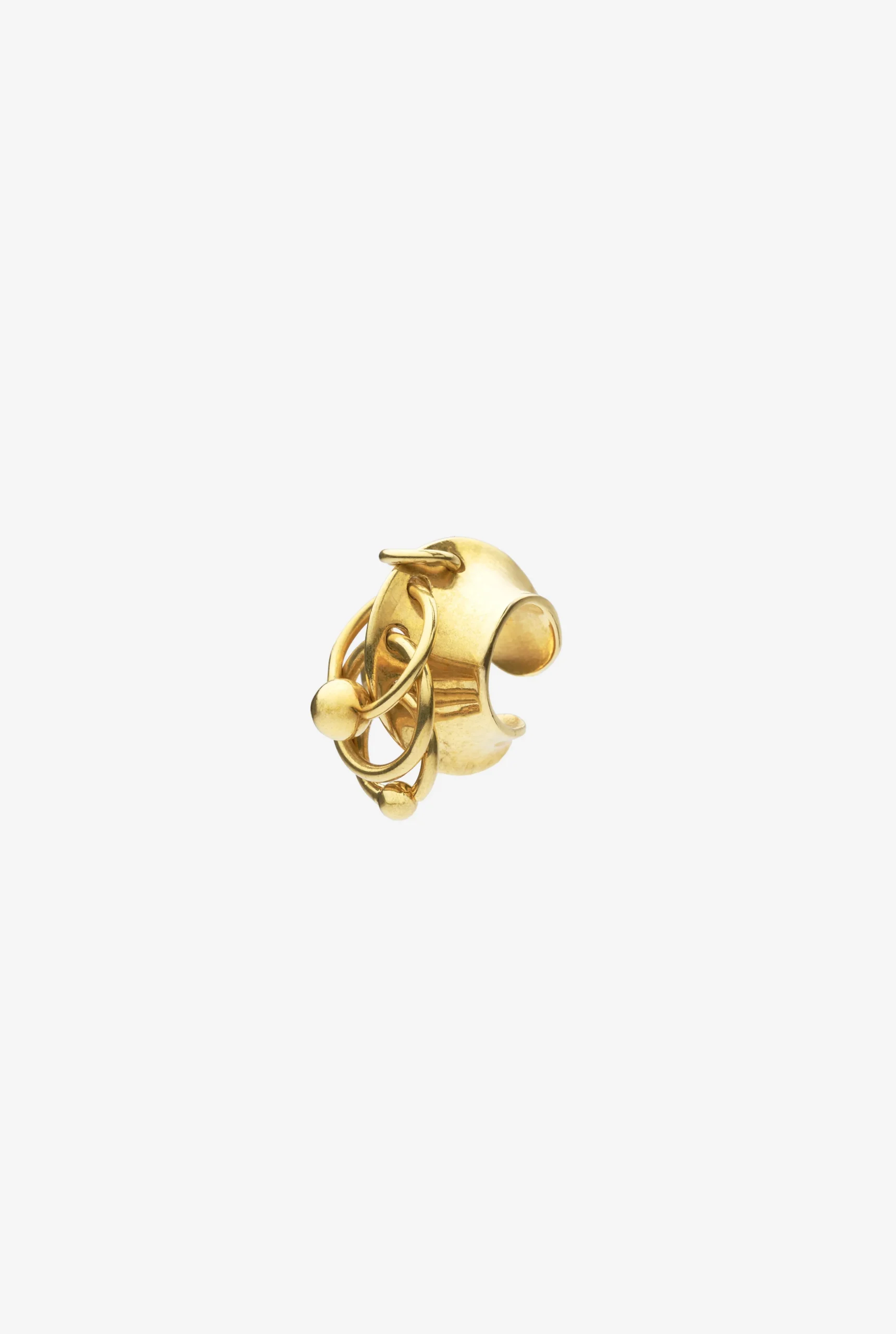 The Gold-Toned Multi-Piercing Ear Cuff