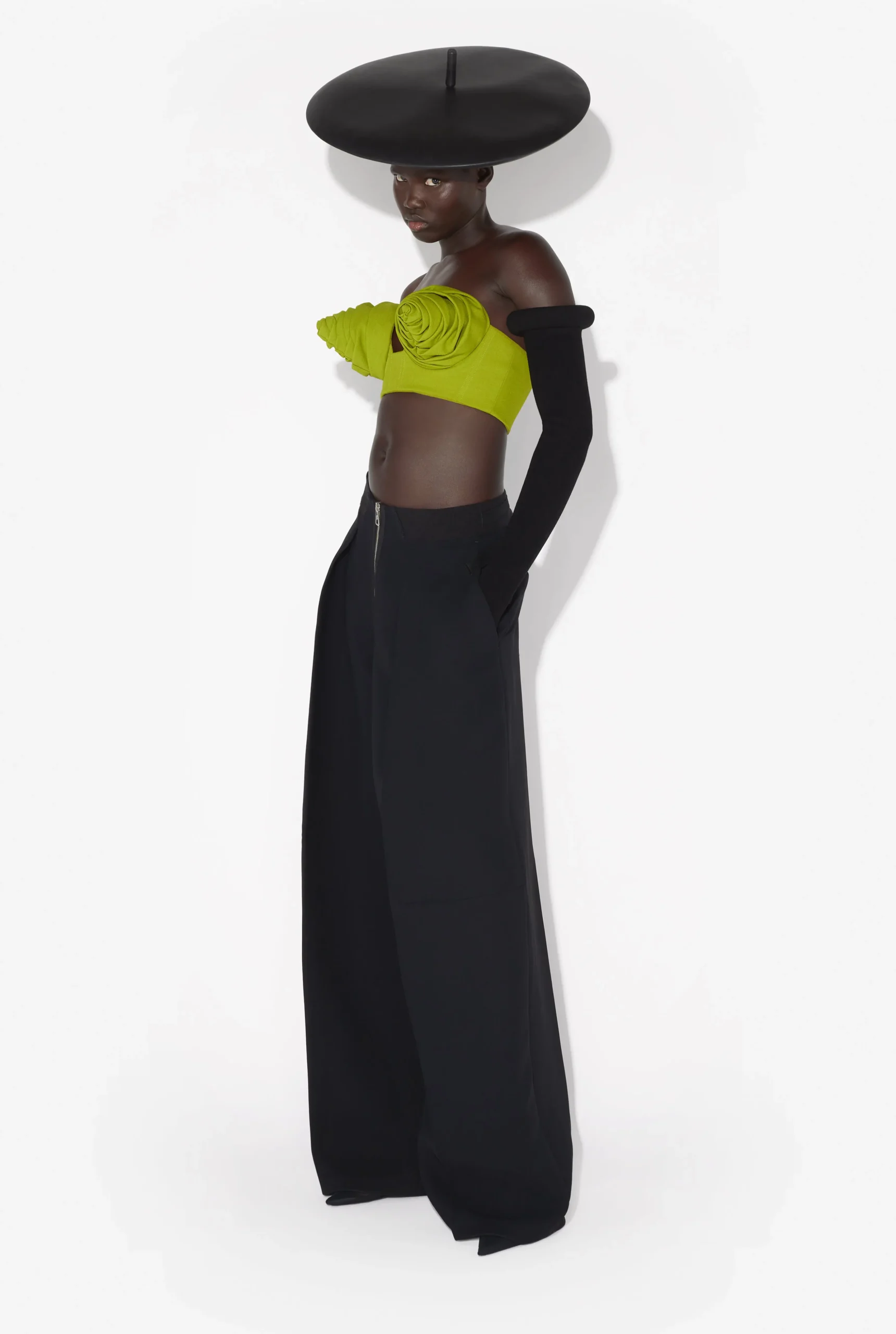 The Green Conical Cup Bra