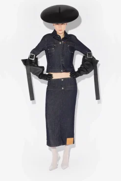 The Inverted Denim Skirt