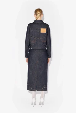 The Inverted Denim Skirt
