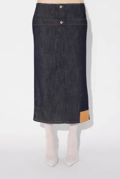 The Inverted Denim Skirt