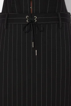 The Lace-Up Suit Pant Skirt