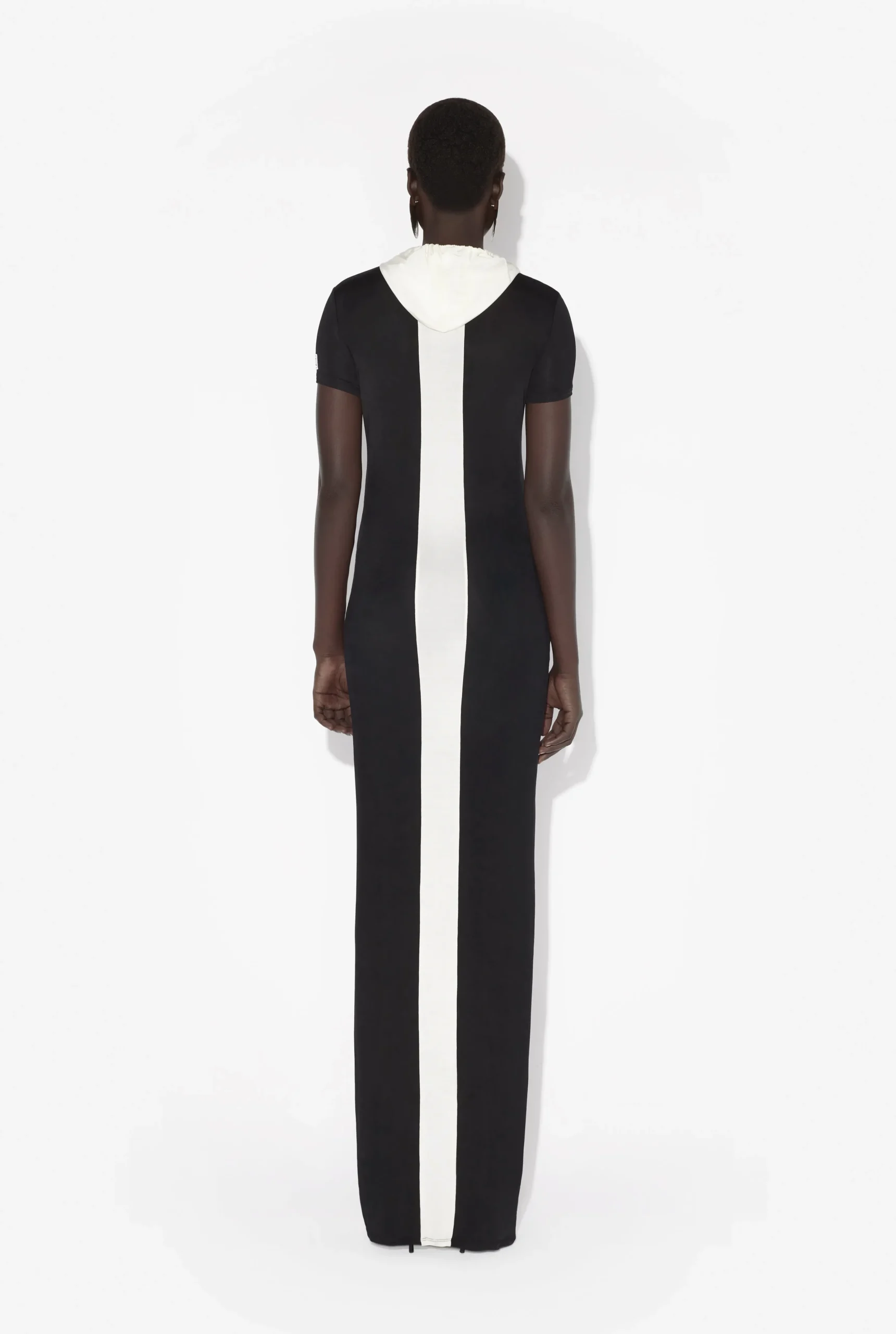The Long Black Dress with Chevrons