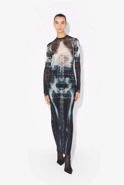 The Long Black Squeletor Dress