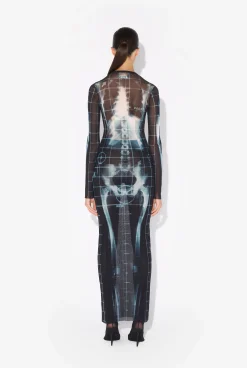 The Long Black Squeletor Dress
