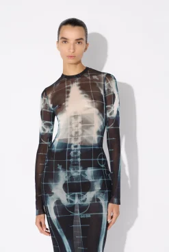 The Long Black Squeletor Dress