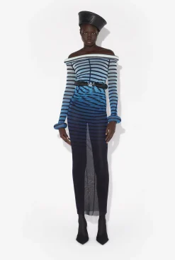 The Long 3D Striped Dress