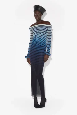 The Long 3D Striped Dress