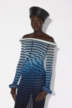 The Long 3D Striped Dress