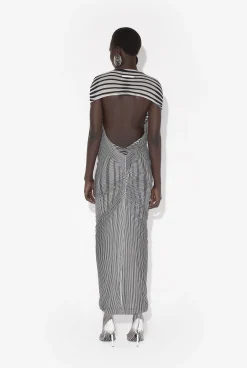 The Long Draped Body Morphing Dress