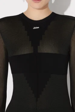 The Long Logo Knit Dress