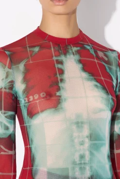 The Long Red Squeletor Dress