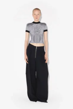 The Morphing Pinstripes Jacquard T-Shirt