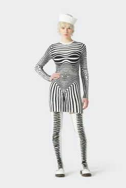 The Navy Blue Body Morphing Knit Dress