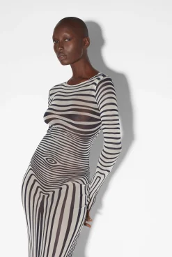 The Navy Blue Body Morphing Dress