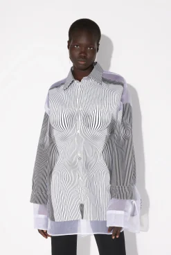 The Petit Grand Pinstripe Body Morphing Shirt