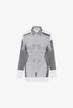 The Petit Grand Pinstripe Body Morphing Shirt