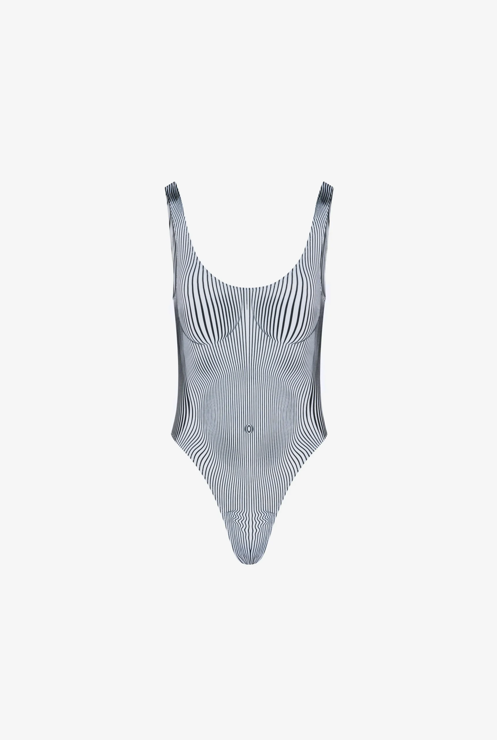 The Pinstripe Body Morphing Swimsuit