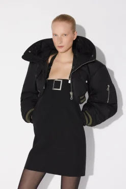 The Quilted Cropped Bomber Jacket