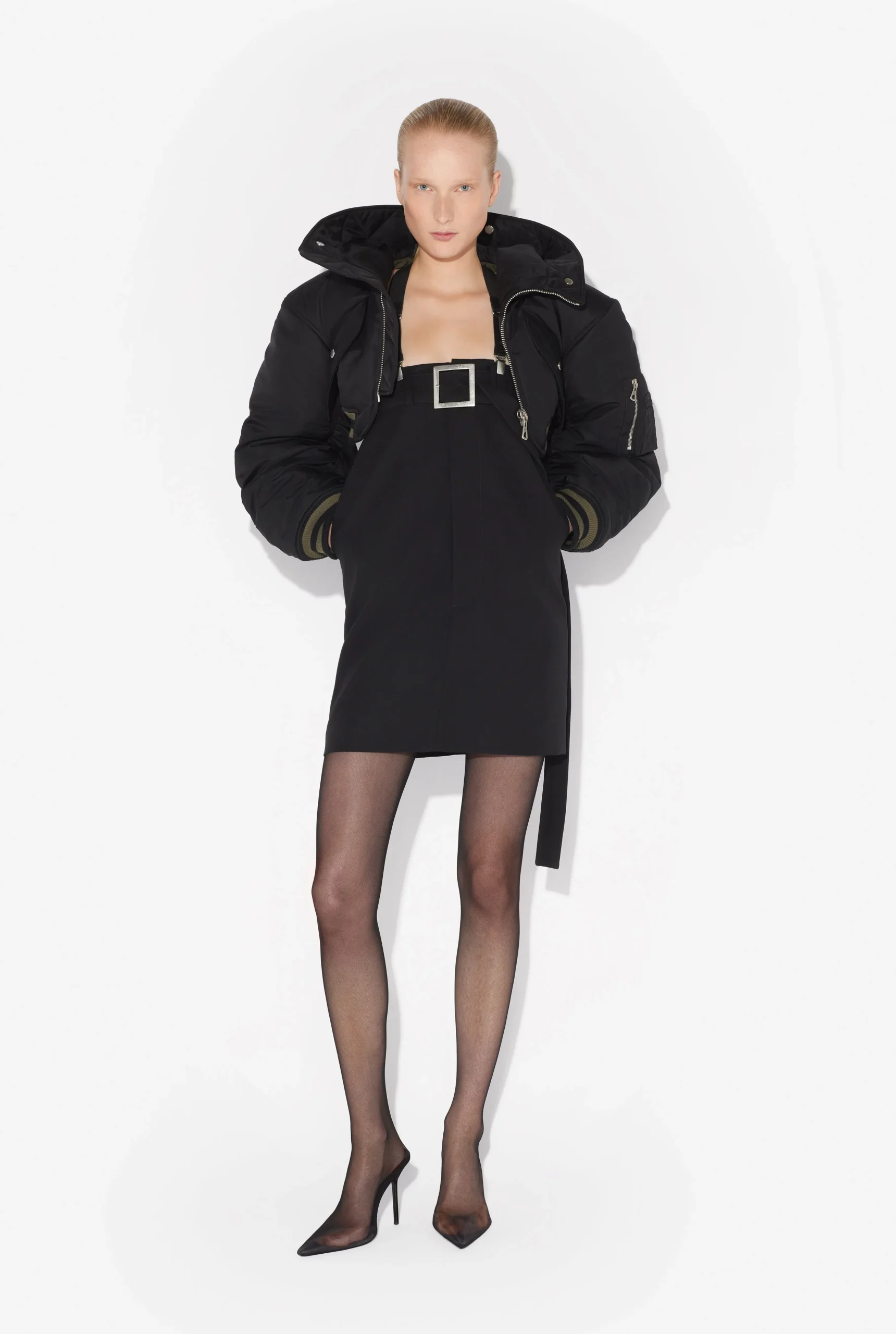The Quilted Cropped Bomber Jacket