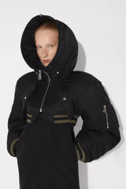The Quilted Cropped Bomber Jacket