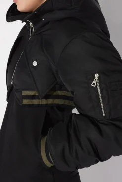 The Quilted Cropped Bomber Jacket