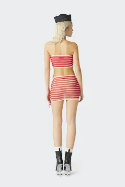 The Red “Crackling” Sailor Bandeau