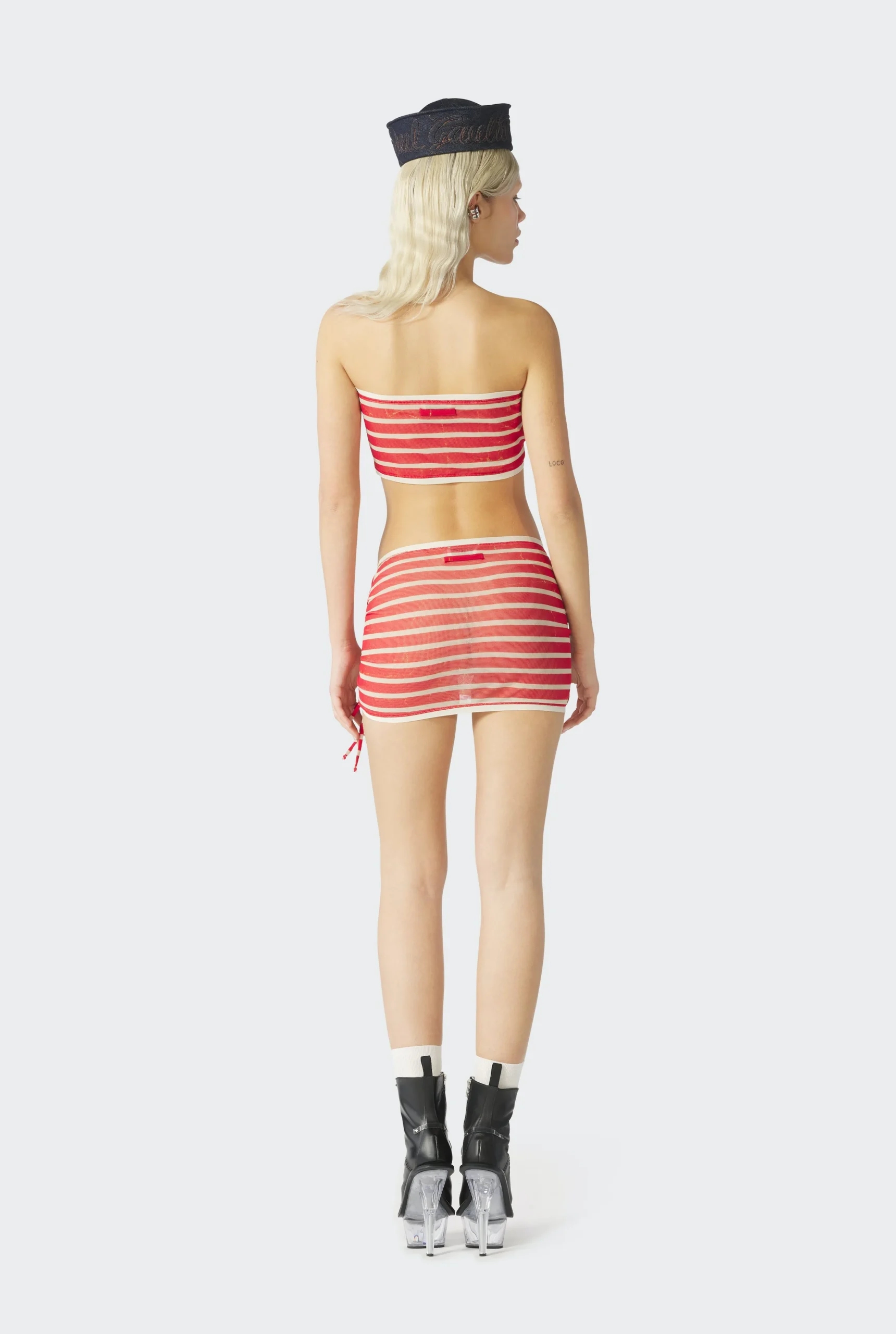 The Red “Crackling” Sailor Bandeau