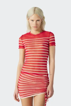 The Red “Crackling” Sailor Top