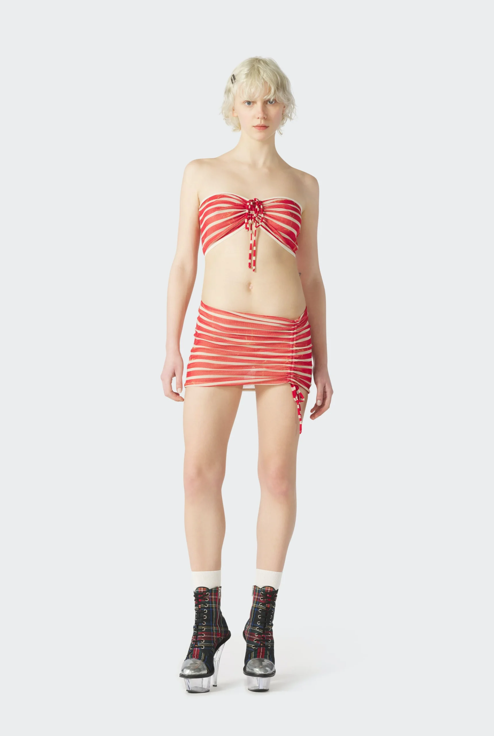 The Red “Crackling” Sailor Bandeau