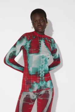 The Red Squeletor Top