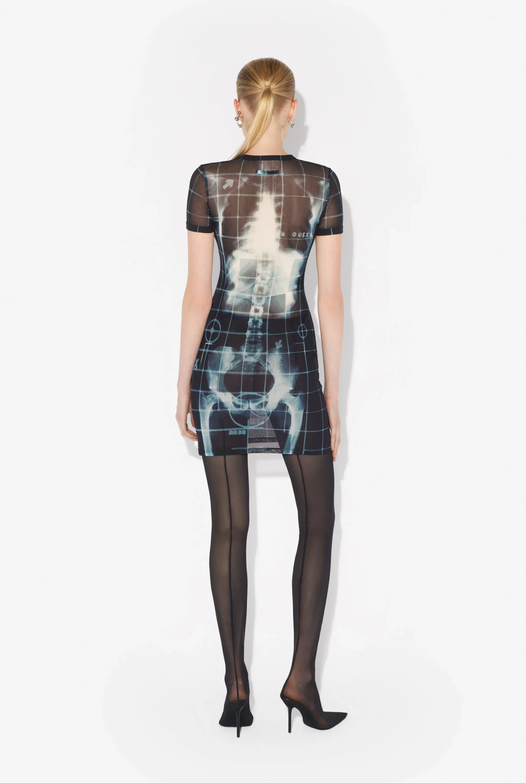 The Short Black Squeletor Dress